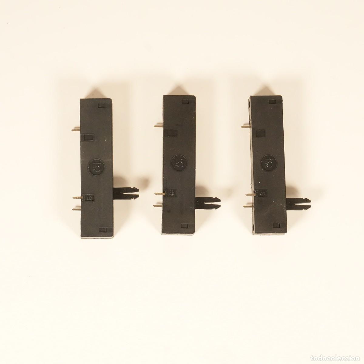 Radios antiguas: 3 POTENCI&Oacute;METROS DESLIZANTES - FADER PARA MESA DE MEZCLAS