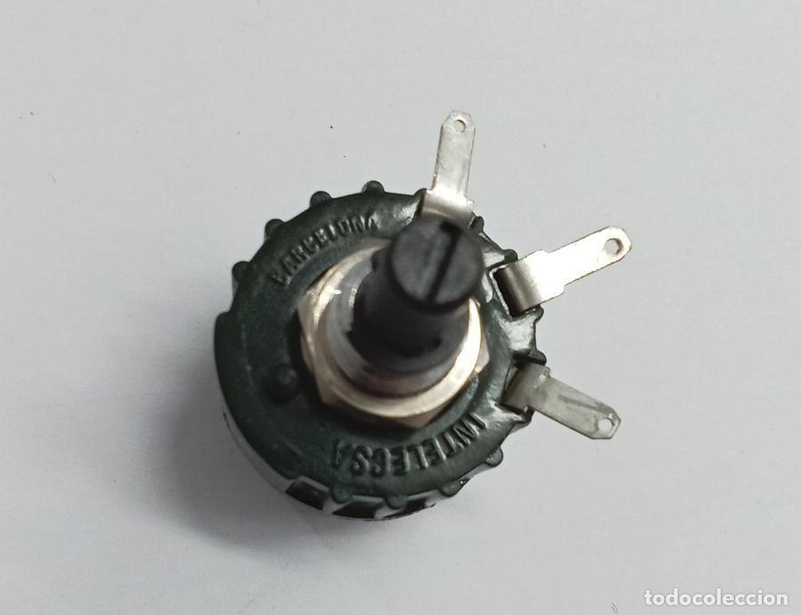 Radios antiguas: Potenci&oacute;metro Bobinado Vintage INTELEGSA Barcelona 470 Ohmios 3W - Impecable