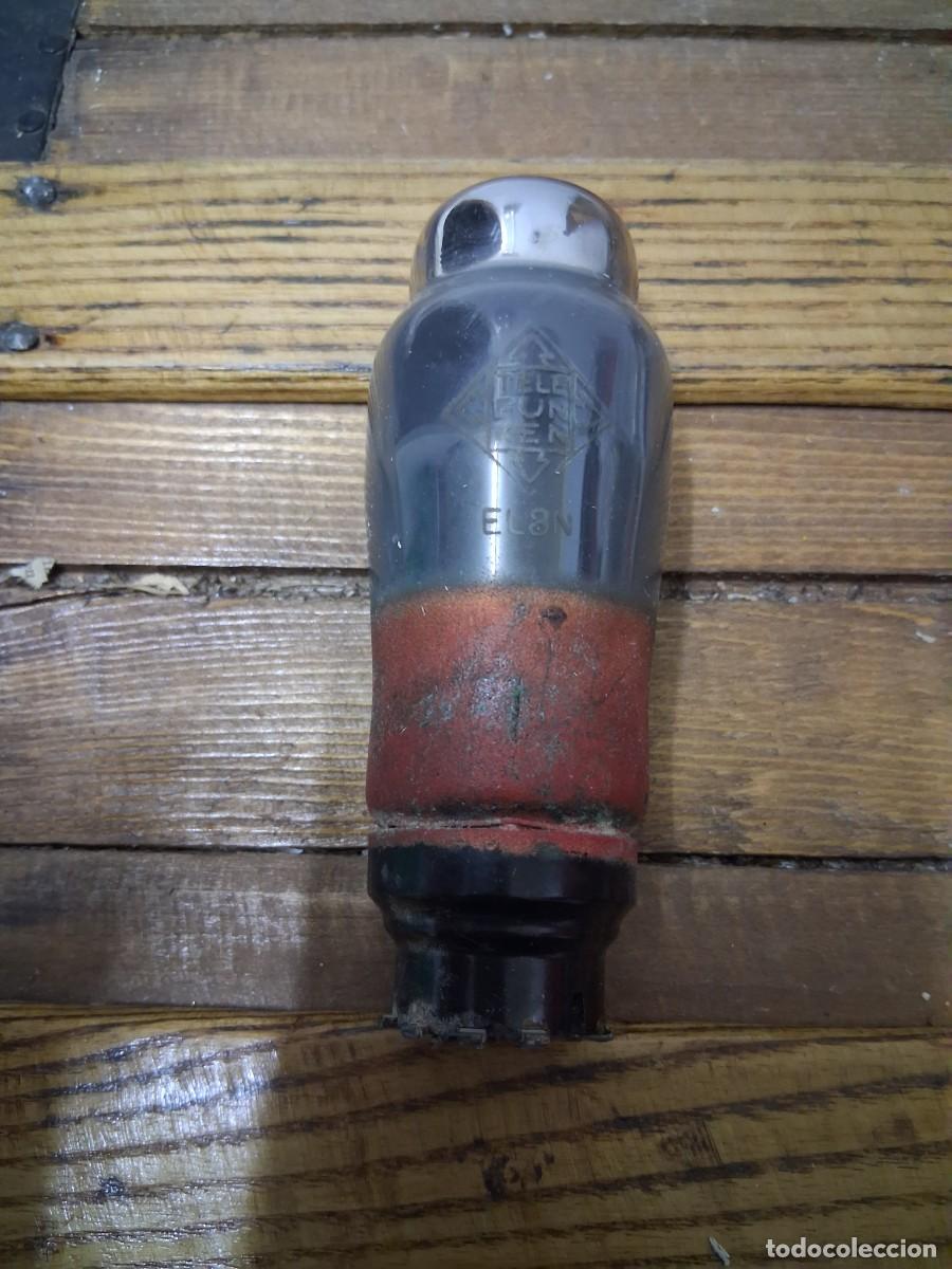 Radios antiguas: V&aacute;lvula de radio o televisor Telefunken Tipo EL3N