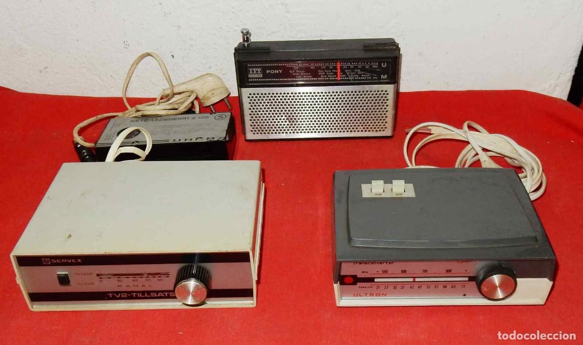 Radios antiguas: lote accesorio tv a&ntilde;os 60