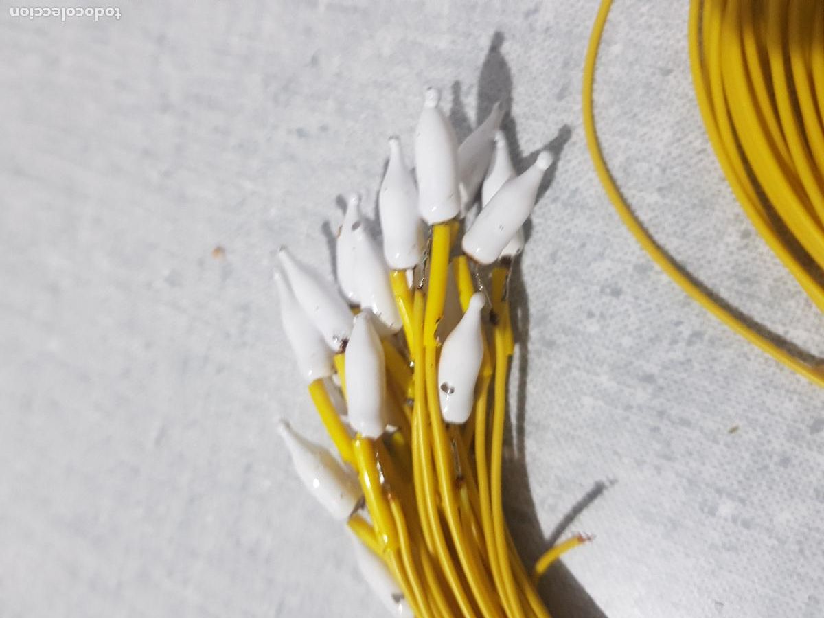Radios antiguas: BOMBILLA SUBMINIATURA CON CABLE RESCATADOS DE UN TECNICO RADIO ECT...
