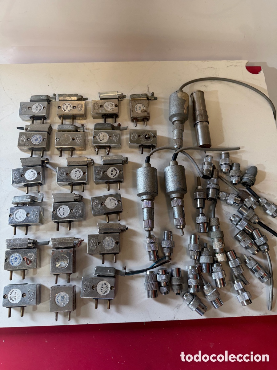 Radios antiguas: Lote Componentes Bouyer GZ22 y Conectores