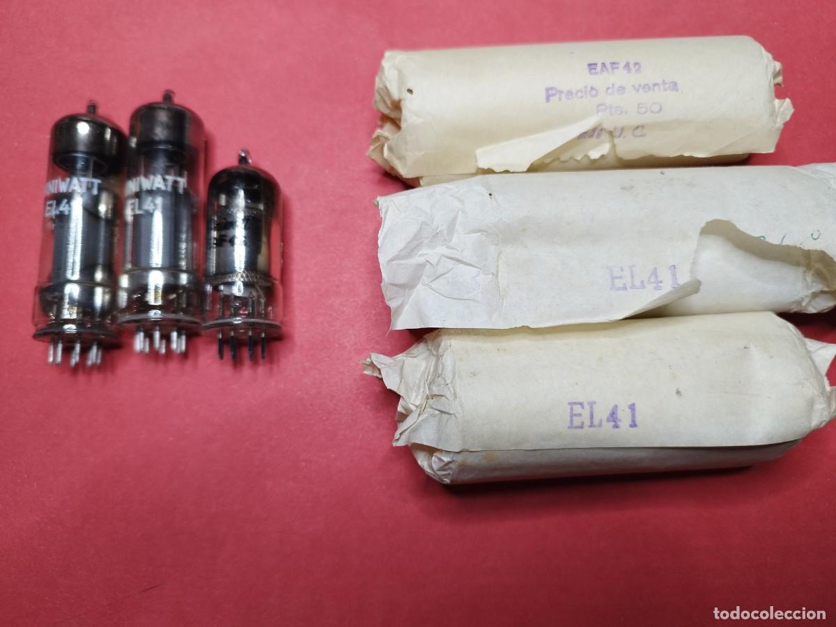 Radios antiguas: LOTE DE DOS VALVULAS EL41 Y UNA EAF42 MINIWATT-NUEVAS-NOS/NIB-TUBE.