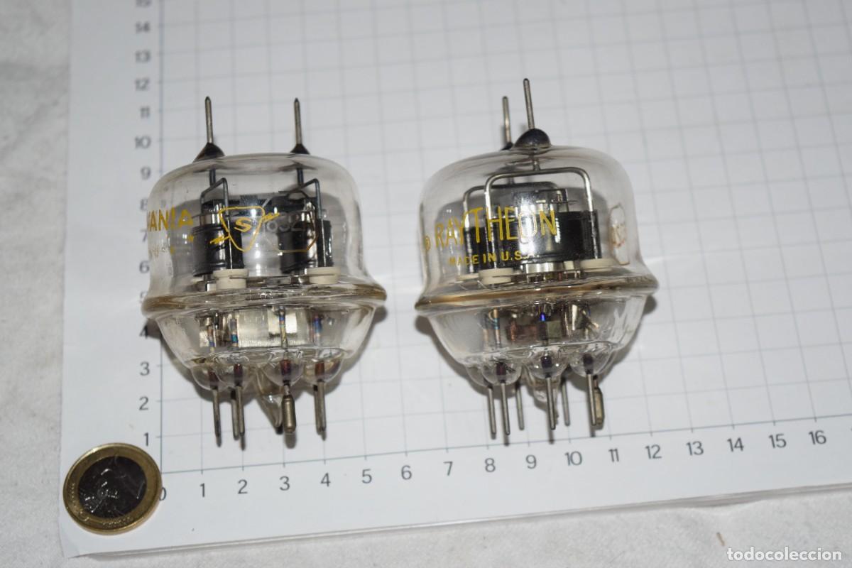 Alte Radios: 2 L&aacute;mparas, Tube, V&aacute;lvulas / 832A - Marcas RAYTHEON y SYLVANIA, ambas USA - &iexcl;Mira fotos y detalles!