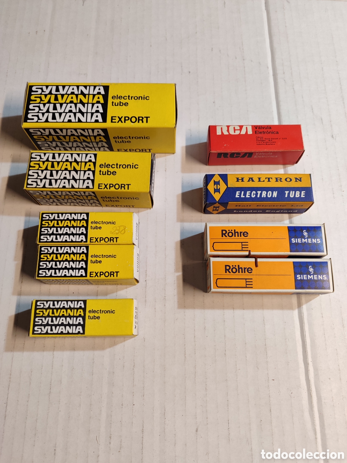 Alte Radios: Antiguo lote de v&aacute;lvulas silvania,rohre siemens,RCA,haltron.nuevas.valvulas para radios antiguas
