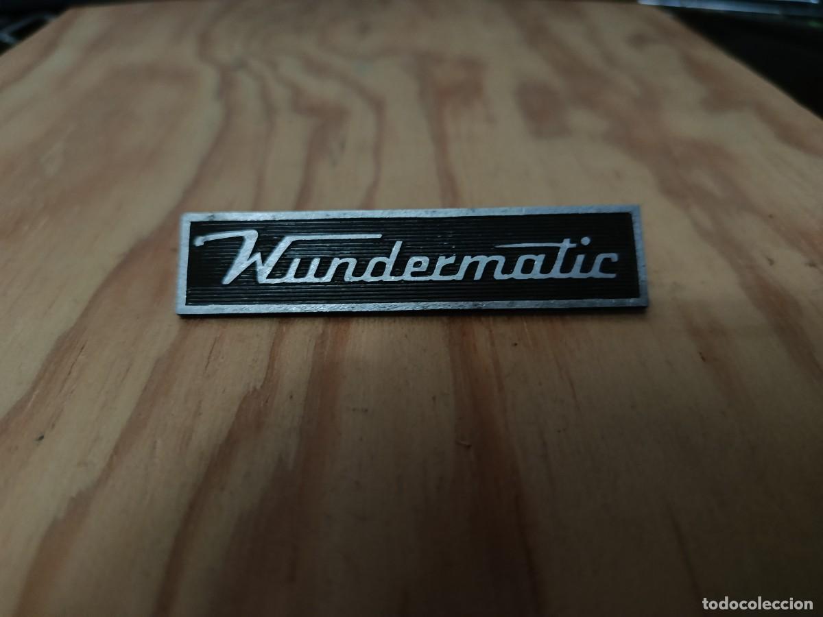 Radios antiguas: LOGO DE TELEVISORES WUNDERMATIC.
