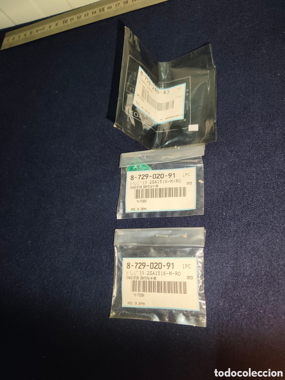 Radios antiguas: Pack 2x Transistor 2SA1516-M-RO + 1x IC Sony TA8132AF (Nuevos / Originales)