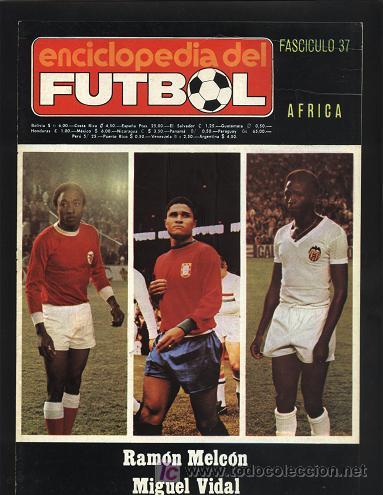 Coleccionismo deportivo: f&uacute;tbol - portada del fasc&iacute;culo 37 de la enciclopedia del f&uacute;tbol (S. Ke&iacute;ta, Rui M. Vrindade, Jordao