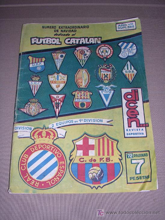 Sports collectibles: DICEN.... NUMERO EXTRAORDINARIO DE NAVIDAD DEDICADO AL FUTBOL CATALAN 1959