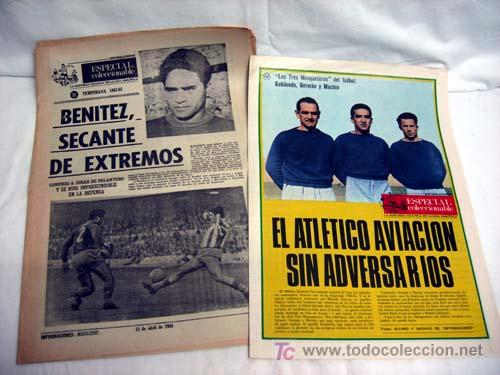 Sports collectibles: Informaciones Especial Coleccionable H&ordf; Liga F&uacute;tbol Espa&ntilde;ola n&ordm; 31 1962 - 1963 Abril 1968