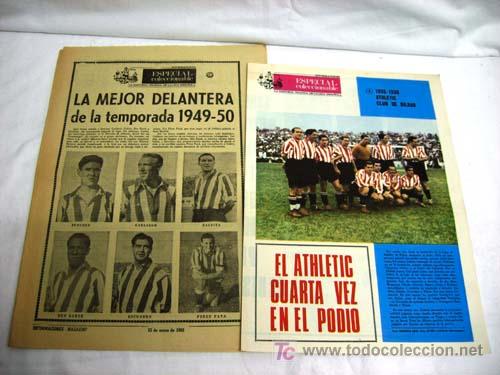 Coleccionismo deportivo: Informaciones Magazine Especial Coleccionable H&ordf; F&uacute;tbol Liga Espa&ntilde;ola n&ordm; 18 Athetic Bilbao Ene 1968