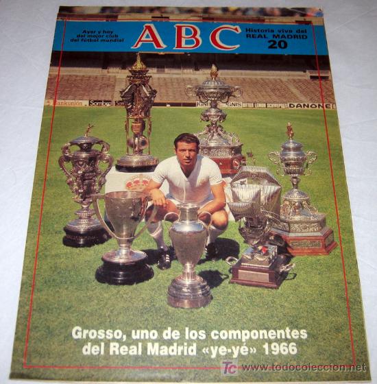 Coleccionismo deportivo: ANTIGUO COLECCIONABLE N&ordm; 20 DEL ABC DEL REAL MADRID PARA EL PRIMER TOMO DE LA HISTORIA VIVA DEL REAL
