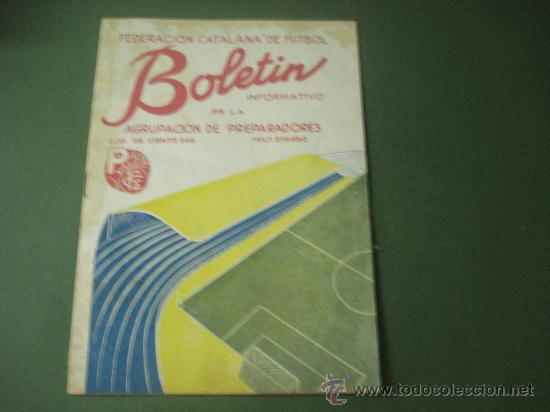 Collezionismo sportivo: boletin informativo de la agrupacion de preparadores, federacion catalana de futbol