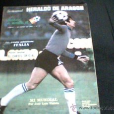 Coleccionismo deportivo: HERALDO DE ARAGON- NUMERO 5 DEL 05-03-1982- MUNDIAL 82: ITALIA-CARTELES-VIOLETA-ZOFT TC. Lote 10122753