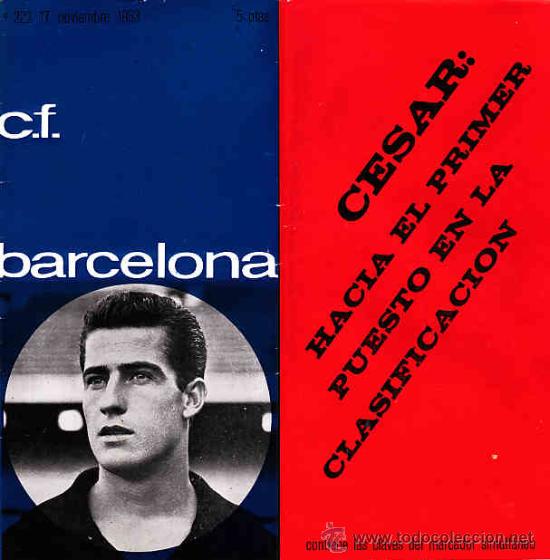 Sammelleidenschaft Sport: REVISTA C.F.BARCELONA N&ordm;  223  PARTIDO CONTRA EL REAL OVIEDO