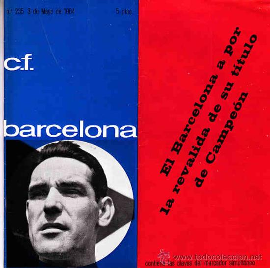 Sammelleidenschaft Sport: REVISTA C.F.BARCELONA N&ordm;  235  PARTIDO CONTRA ELREAL R.C.D.ESPA&Ntilde;OL....