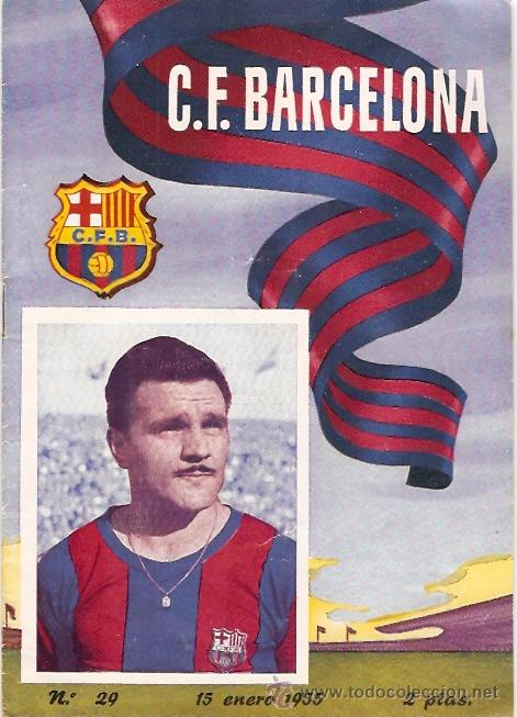 Collectionnisme sportif: PROGRAMA OFICIAL PARTIDO C.F. BARCELONA CELTA 1955