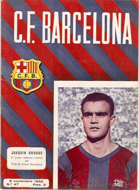 Collectionnisme sportif: PROGRAMA OFICIAL PARTIDO C.F. BARCELONA SEVILLA 5-11-55
