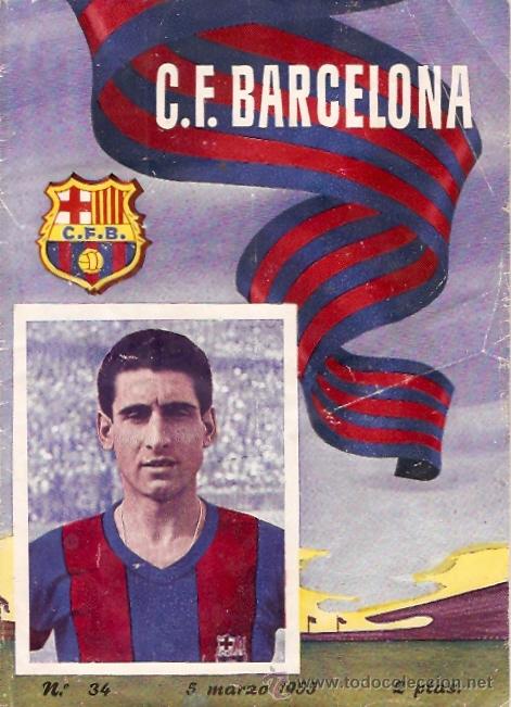 Collectionnisme sportif: PROGRAMA OFICIAL PARTIDO C.F. BARCELONA REAL MADRID 5-3-55