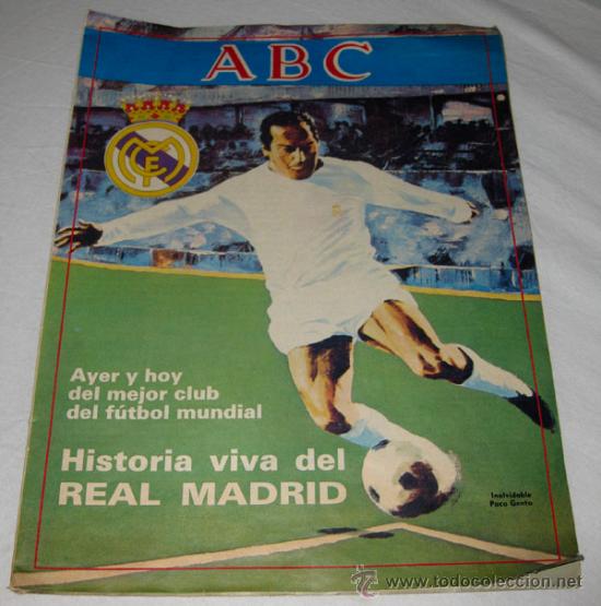 Coleccionismo deportivo: ANTIGUO COLECCIONABLE DEL ABC HISTORIA VIVA DEL REAL MADRID - NUMERO 1 - AYER Y HOY DEL MEJOR CLUB D