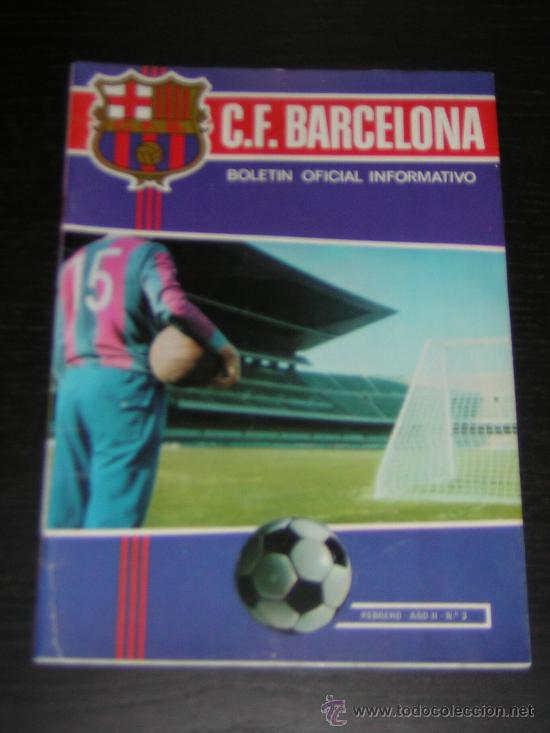 Sports collectibles: CLUB FUTBOL BARCELONA - BAR&Ccedil;A - BOLETIN OFICIAL INFORMATIVO - N&ordm; 3 - FEBRERO 1971