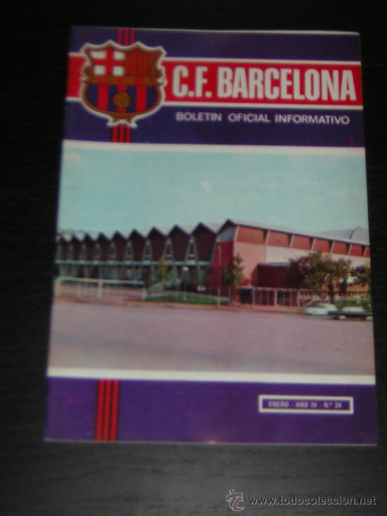 Sports collectibles: CLUB FUTBOL BARCELONA - BAR&Ccedil;A - BOLETIN OFICIAL INFORMATIVO - N&ordm; 24 - ENERO 1973