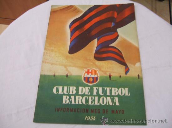 Collezionismo sportivo: BOLETIN F.C. BARCELONA - MAYO 1954