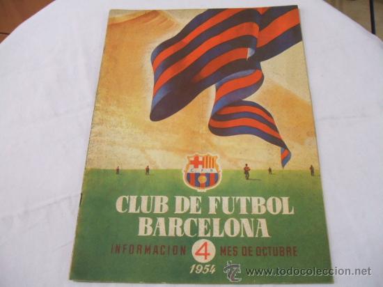 Collezionismo sportivo: BOLETIN F.C. BARCELONA - OCTUBRE 1954