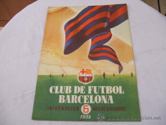 Collezionismo sportivo: BOLETIN F.C. BARCELONA - DICIEMBRE 1954