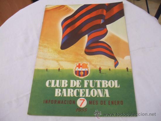 Collezionismo sportivo: BOLETIN F.C. BARCELONA - ENERO 1955
