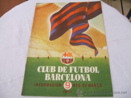Collezionismo sportivo: BOLETIN F.C. BARCELONA - MARZO 1955