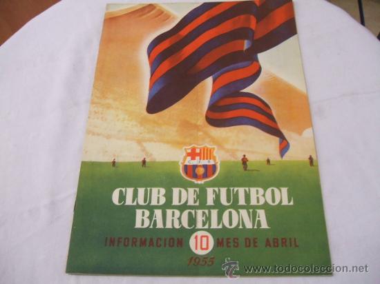 Collezionismo sportivo: BOLETIN F.C. BARCELONA - ABRIL 1955