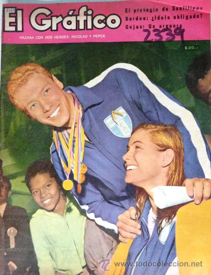 Coleccionismo deportivo: 1964 EL GRAFICO # 2339 NACIONAL VS INDEPENDIENTE LIBERTADORES NICOLAO & PEPER TOUR DE FRANCE