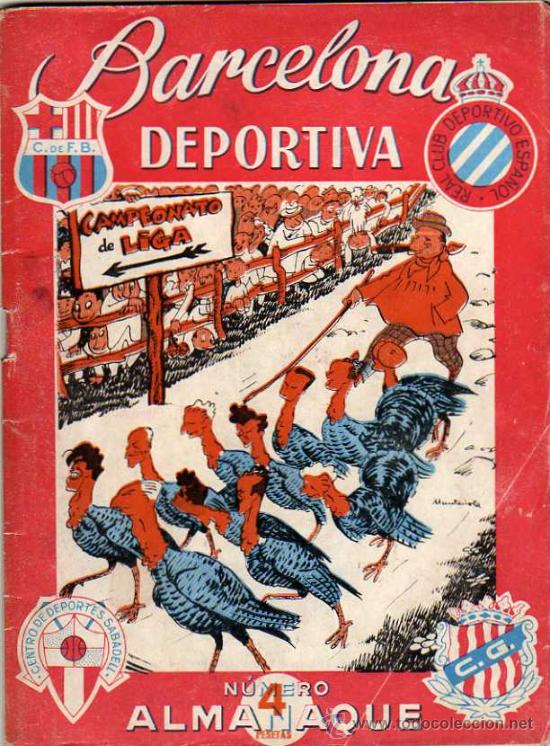 Sports collectibles: BARCELONA DEPORTIVA -NUMERO ALMANAQUE 1946 ,NUM.51, MUY ILUSTRADO, BARCELONA, ESPA&Ntilde;OL, CG TARRAGONA