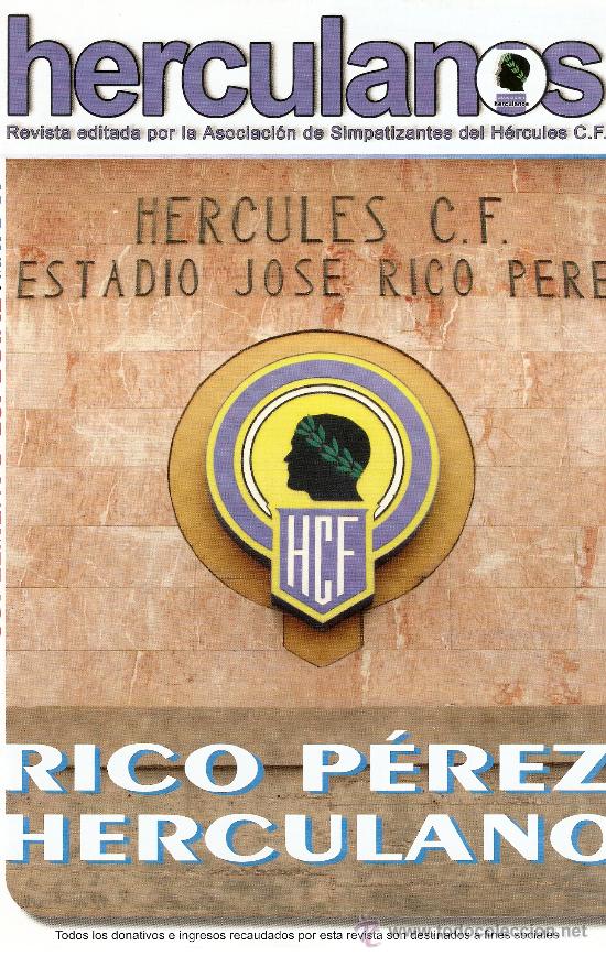 Coleccionismo deportivo: LOTE 4 REVISTA HERCULANOS.RECOMPRA ESTADIO RICO PEREZ
