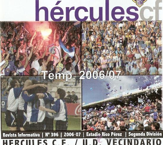 Sammelleidenschaft Sport: REVISTA HERCULES TEMPORADA 2006-07
