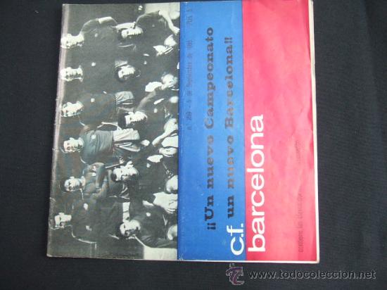 Sports collectibles: BOLETIN C.F. BARCELONA - PORTADA C.F. BARCELONA  - BARCELONA - MALLORCA  - 5 SEPTIEMBRE 1965