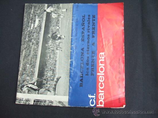 Sports collectibles: BOLETIN C.F. BARCELONA - PORTADA VIDAL  - BARCELONA - ESPA&Ntilde;OL  - 1 NOVIEMBRE 1964