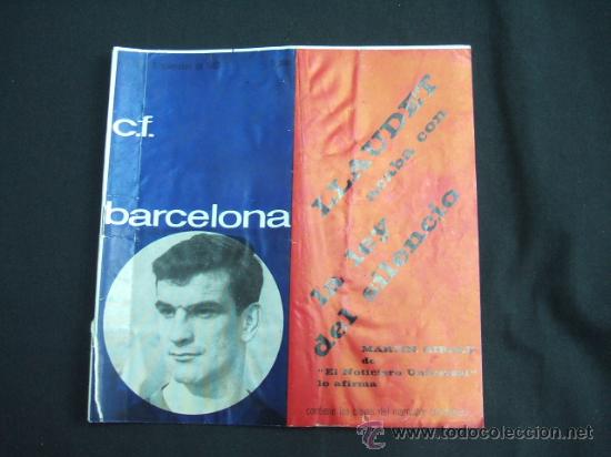 Sports collectibles: PROGRAMA OFICIAL C.F. BARCELONA - 3 NOVIEMBRE 1963 - BARCELONA - SEVILLA