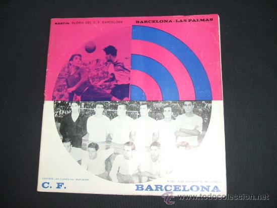 Coleccionismo deportivo: PROGRAMA OFICIAL C.F. BARCELONA - 26 DICIEMBRE 1965 - BARCELONA - LAS PALMAS