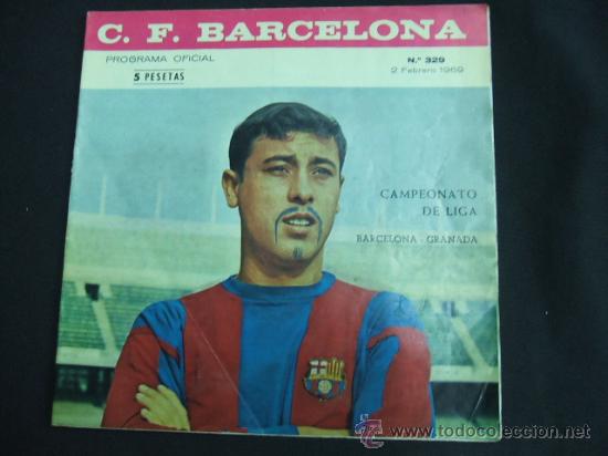 Coleccionismo deportivo: PROGRAMA OFICIAL C.F. BARCELONA -  2 FEBRERO 1969 - BARCELONA - GRANADA