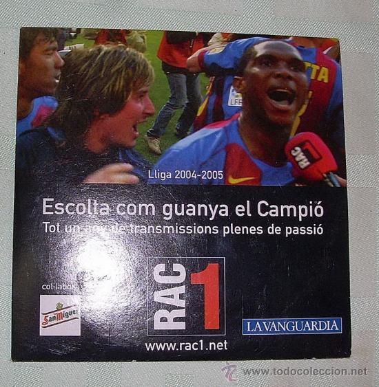 Coleccionismo deportivo: Cd -  Escolta com guanya el Campi&oacute; - editado por la Vanguardia Liga 2004 - 2005 ( Catal&agrave; )
