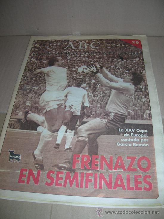 Coleccionismo deportivo: ABC. N&ordm; 29. Real Madrid, campeon de Europa. La XXV Copa de Europa, contada por Garcia Remon.