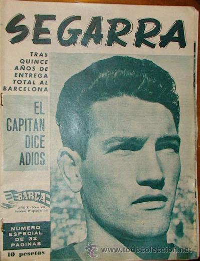 Sports collectibles: REVISTA BAR&Ccedil;A A&Ntilde;O X N&ordm; 458 A&Ntilde;O 1964 SEGARRA EL CAPITAN DICE ADIOS TRAS QUICE A&Ntilde;OS NUMERO ESPECIAL