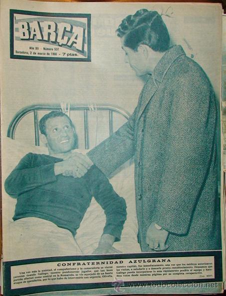 Sports collectibles: REVISTA BAR&Ccedil;A A&Ntilde;O XII N&ordm; 537 A&Ntilde;O 1966 GALLEGO  MARCIAL  PEIRO INTRANSFERIBLE