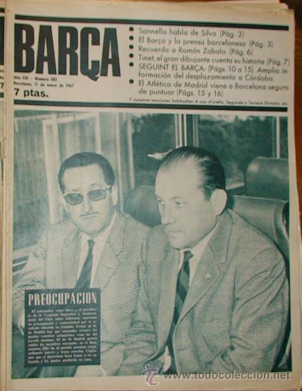 Sammelleidenschaft Sport: REVISTA BAR&Ccedil;A A&Ntilde;O XIII N&ordm; 582 A&Ntilde;O 1967 ATLETICO DE MADRID VIENE A BARCELONA
