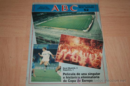 Coleccionismo deportivo: HISTORIA VIVA DEL R. MADRID ABC N&ordm;52  A&Ntilde;OS 80  POSTER EL JUGADOR NUMERO 12
