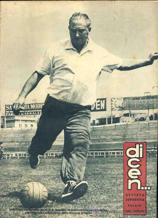 Coleccionismo deportivo: Revista DICEN num.266: Futbol, BERKESSY, REIAL CLUB ESPORTIU ESPANYOL