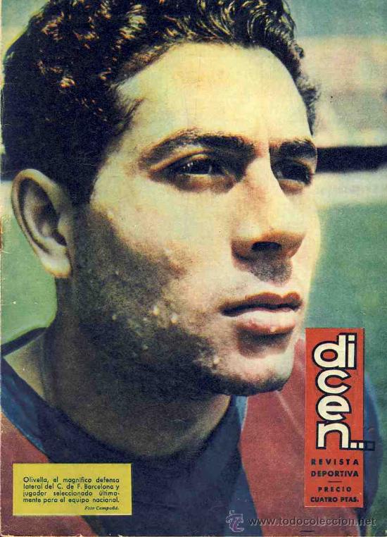 Coleccionismo deportivo: Revista DICEN num. 352: OLIVELLA del Futbol Club Barcelona Bar&ccedil;a