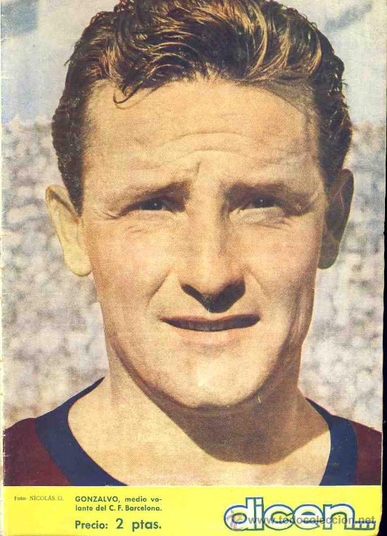 Coleccionismo deportivo: Revista DICEN num. 117:  GONZALVO del Futbol Club Barcelona Bar&ccedil;a